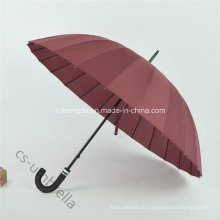Parapluie droit durable de style classique 22 pouces 24k (YSS0130-9)